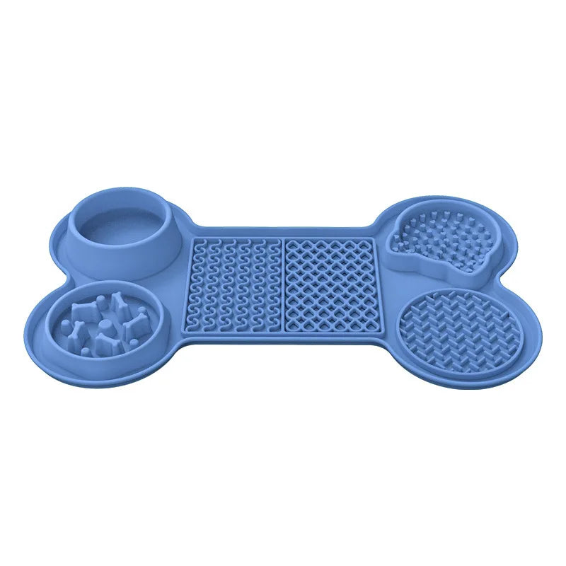 6 in 1 Slow Feeder Mat with Water Bowl