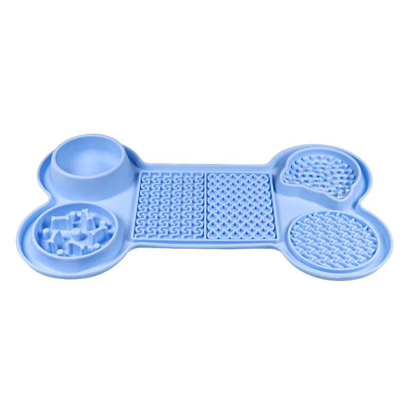 6 in 1 Slow Feeder Mat with Water Bowl