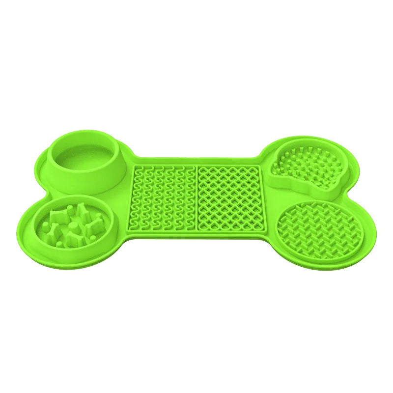 6 in 1 Slow Feeder Mat with Water Bowl