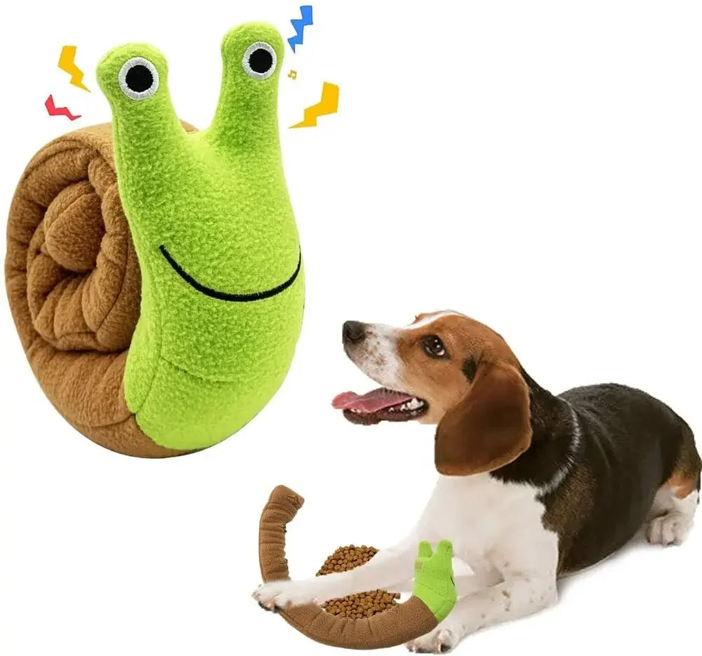 Snail Shape Dog Puzzle Toys